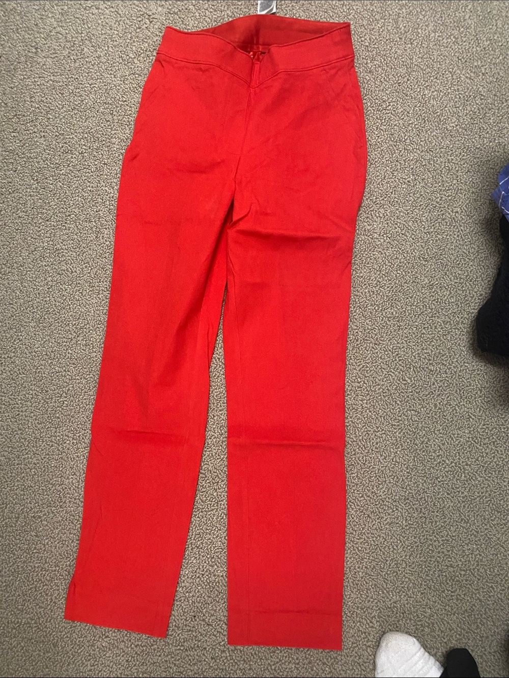 Spanx Straight-Leg Red Pants